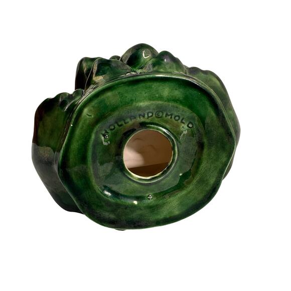 VINTAGE HOLLAND MOLD CERAMIC CHRISTMAS TREE CARD HOLDER NAPKIN HOLDER - Picture 2 of 4